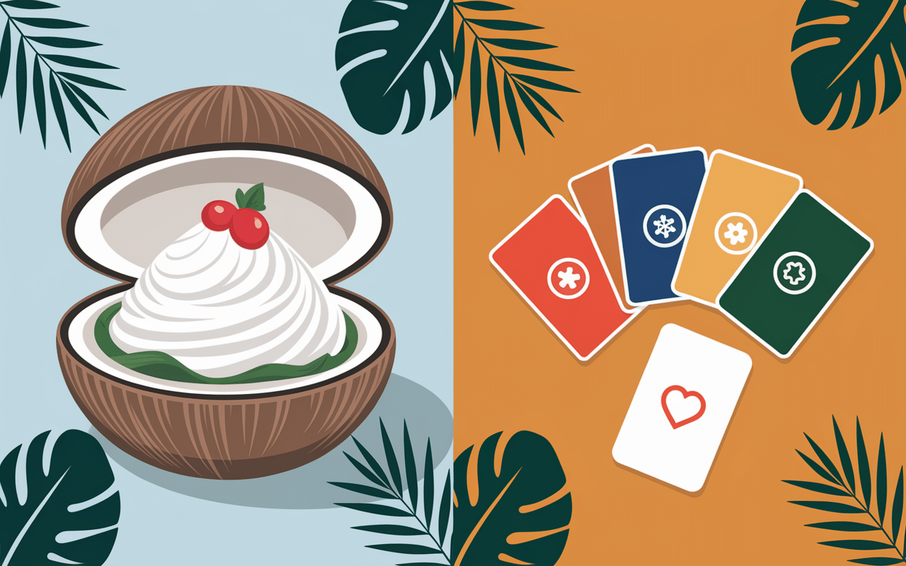 Origines blanc manger coco la petite gaterie, dessert créole et jeu