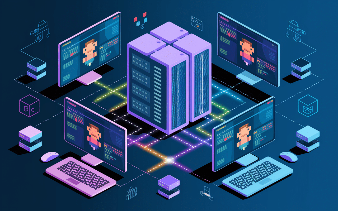 Schéma technique serveur emul connectés