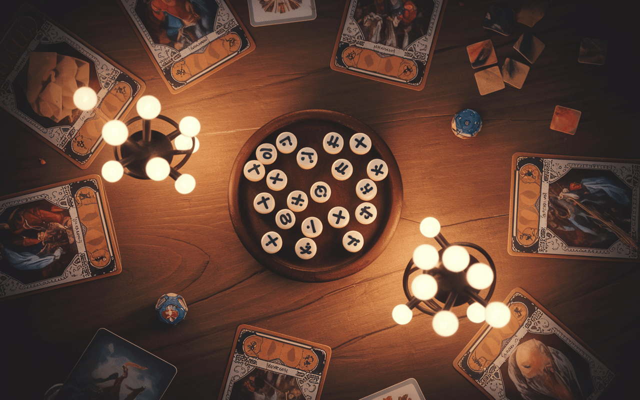 dés jdr en lancer sur table soirée jeu