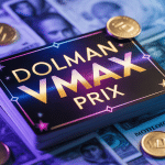 Carte de Dolman VMAX brillante avec pièces et billets, dolman vmax prix