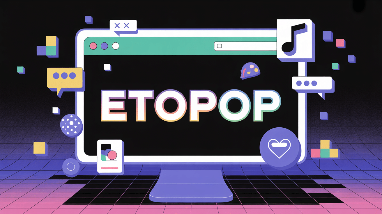 Illustration futuriste etopop pop culture digital