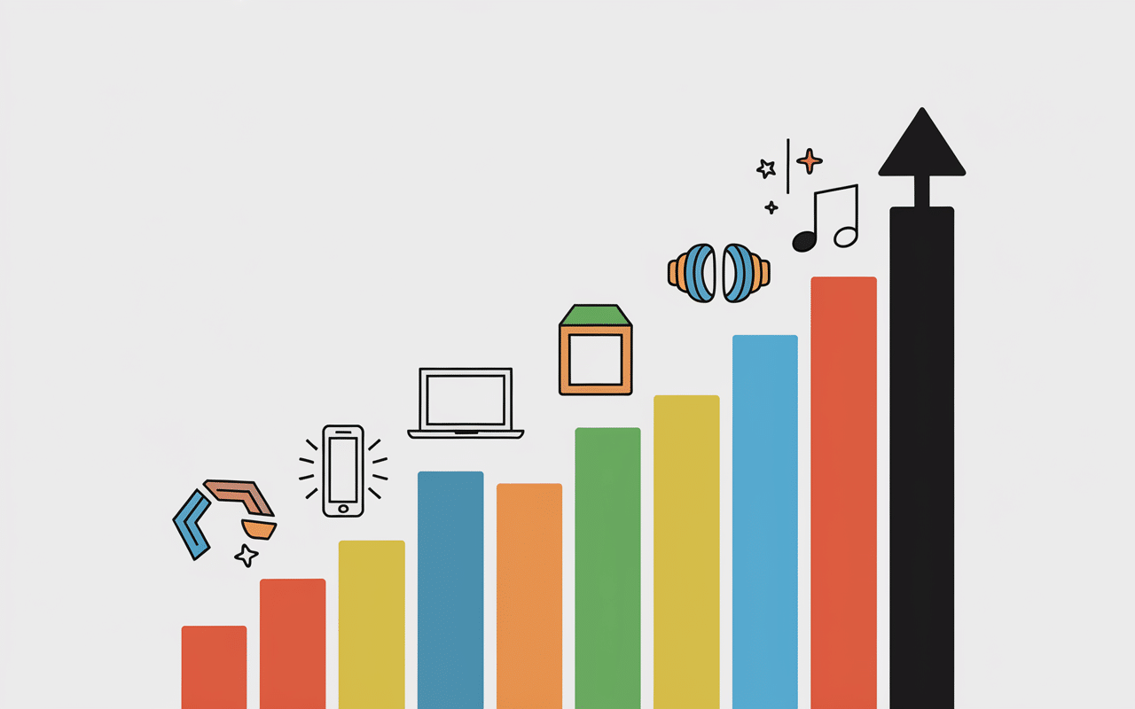 Graphique tendance etopop évolution