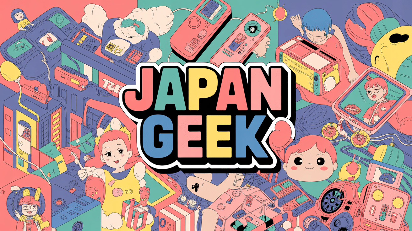 illustration colorée japan geek manga high tech