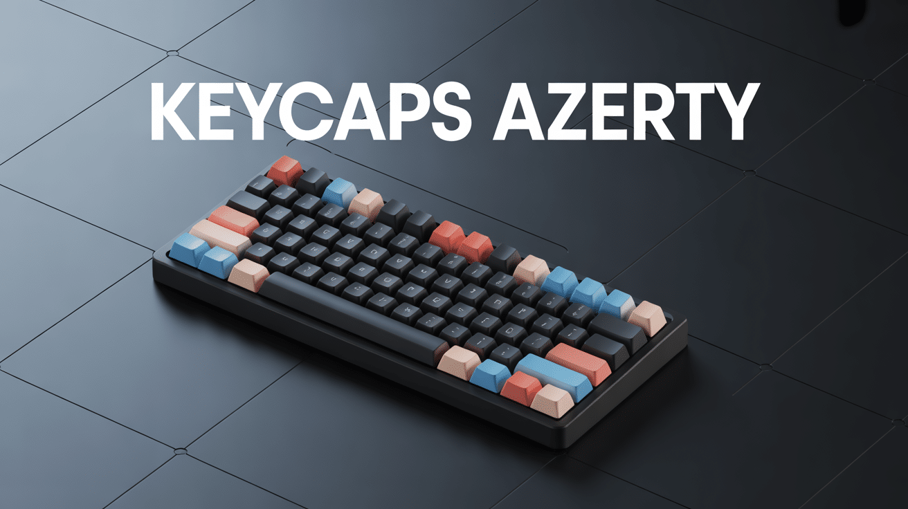 keycaps azerty sur clavier mecanique design