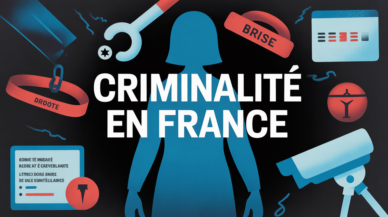 la crimes silhouette et symboles criminalite france