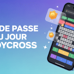 Mot de passe du jour CodyCross sur écran smartphone