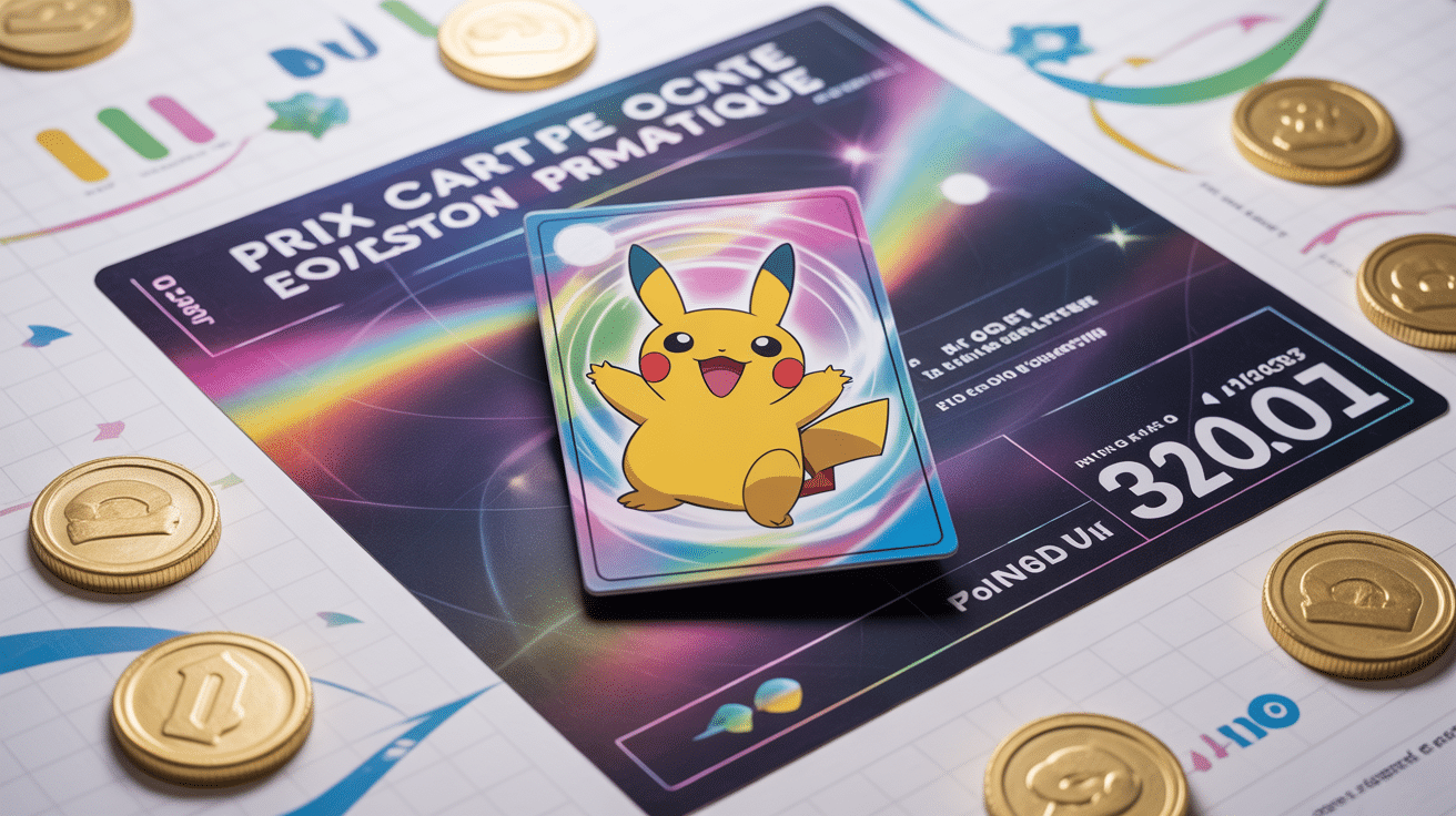 Carte pokemon évolution prismatique prix holographique graphique