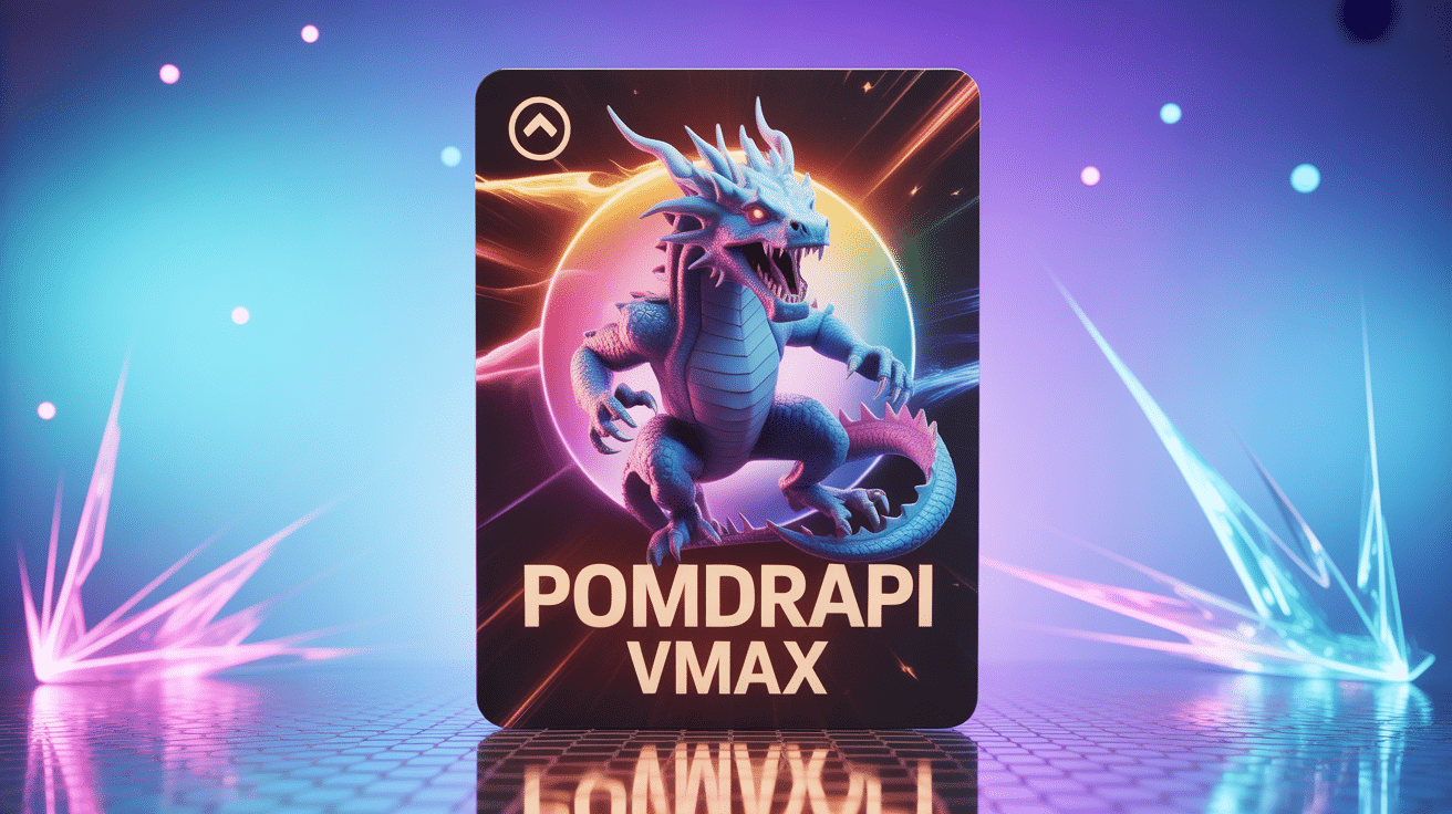 Image carte pomdrapi vmax holographique et dragon