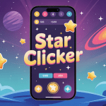 star clicker interface mobile avec score et étoiles