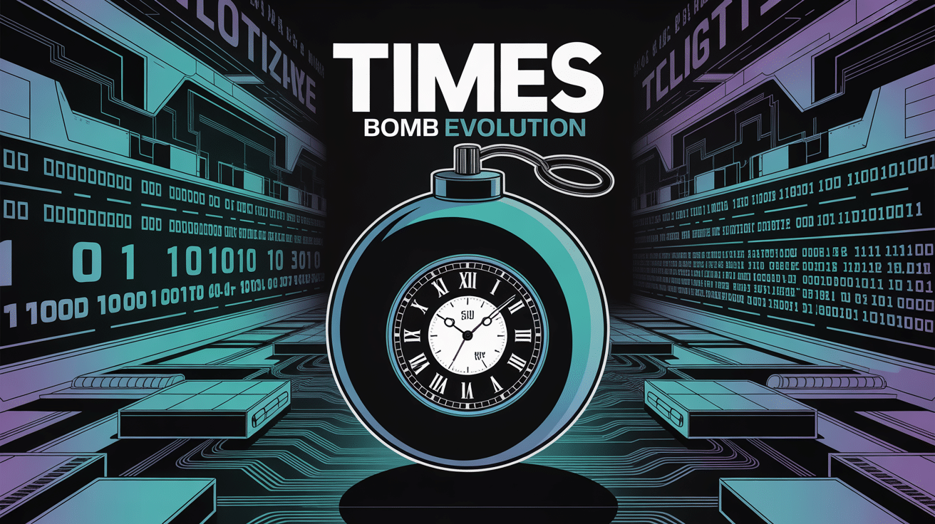 illustration times bomb evolution bombe numérique circuits