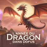l'année du dragon dofus dragon doré paysage fantasy
