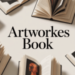 artworks book plusieurs livres d'art ouverts ambiance moderne