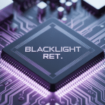 Puce électronique blacklight ret circuits intégrés lumière violette