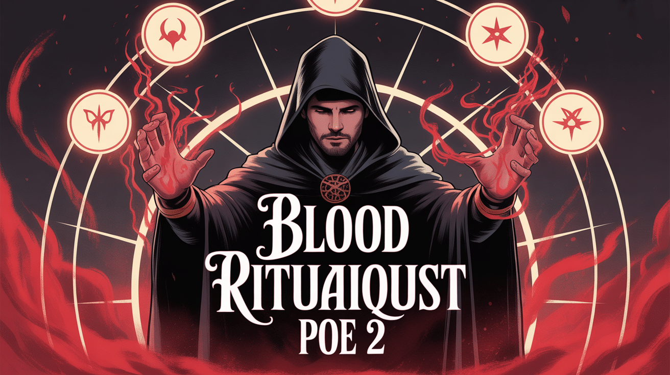 illustration blood ritualist poe 2 mage cercles rituels