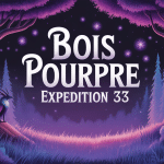 Forêt de bois pourpre Expedition 33 avec arbres violets