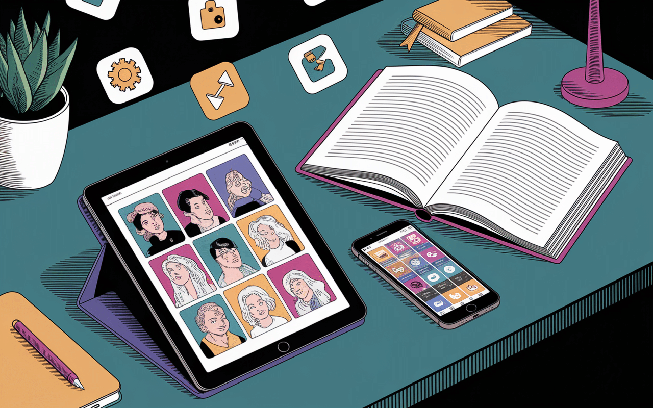 boss in school fr tablette smartphone lecture webtoon