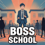 boss in school image lycéen cour d'école