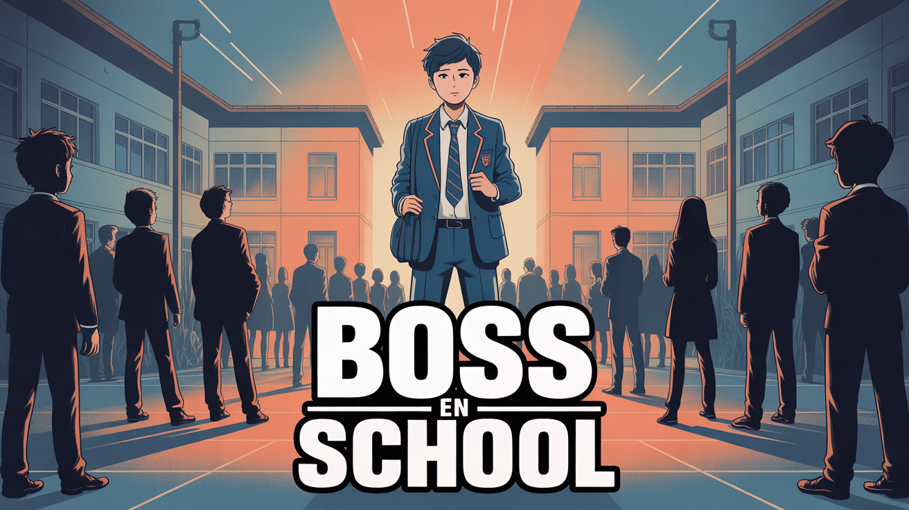boss in school image lycéen cour d'école