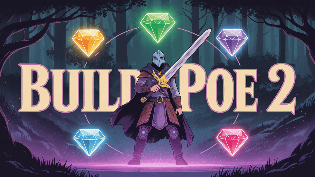 build poe 2 illustration guerrier gemmes arbre compétences