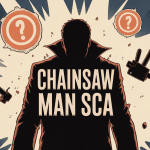 chainsaw man sca' personnage silhouette points interrogation