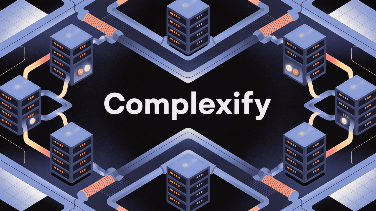 Complexify, illustration système complexe circuits interconnectés