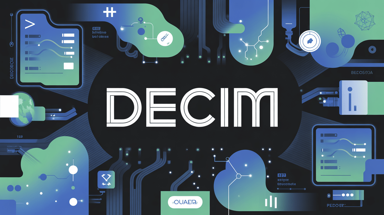 Illustration decim écosystème digital moderne