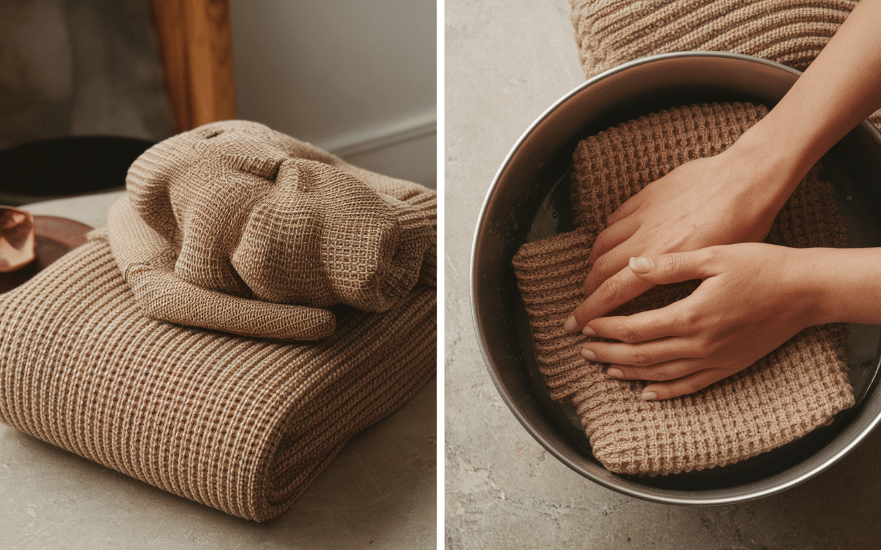 Lavage main pull kashmire accessoires