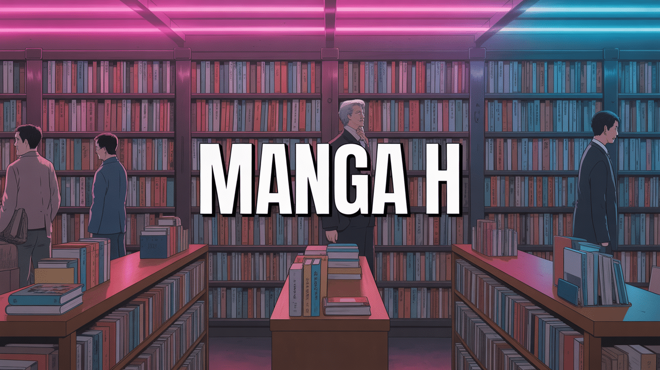 bibliotheque manga h neon japon