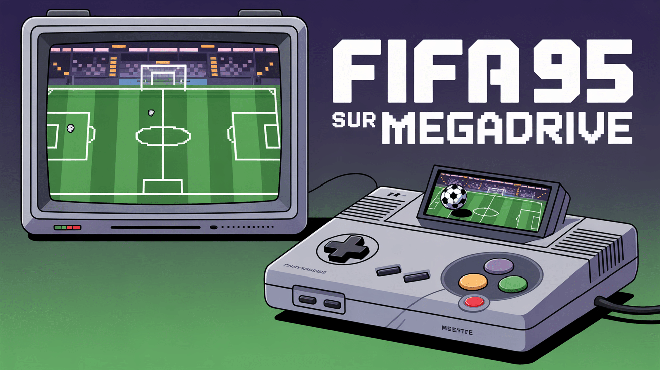 console megadrive fifa 95 jeu football retro