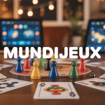 Mundijeux table jeux cartes pions écrans ordinateur