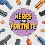 Image de nerf fortnite avec armes et flèches rouges