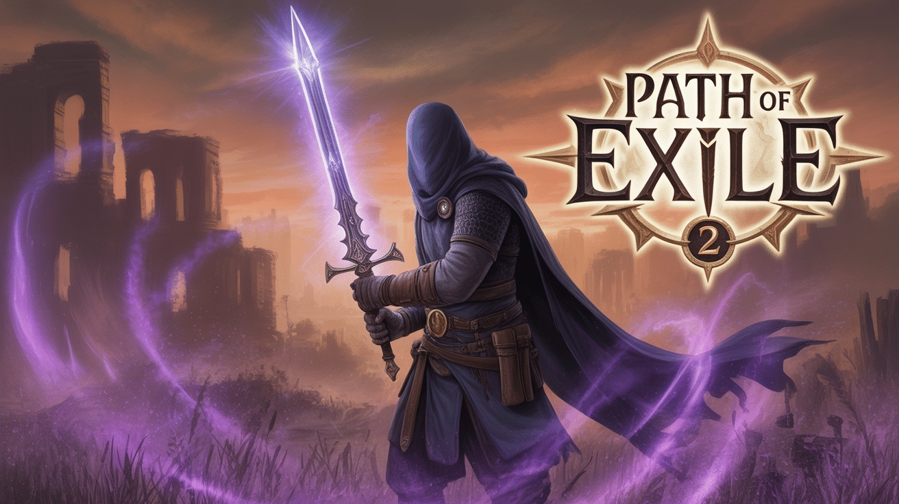 path of exile 2 guerrier armure sombre épée magique