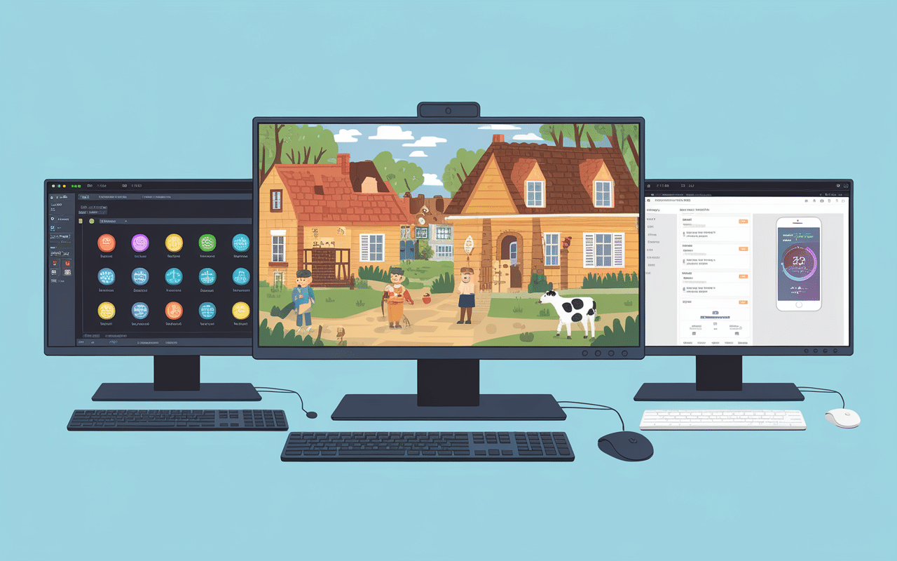 pc animal crossing émulateur mobile interfaces