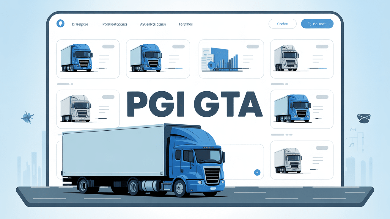 Tableau de bord pgi gta plateforme transport