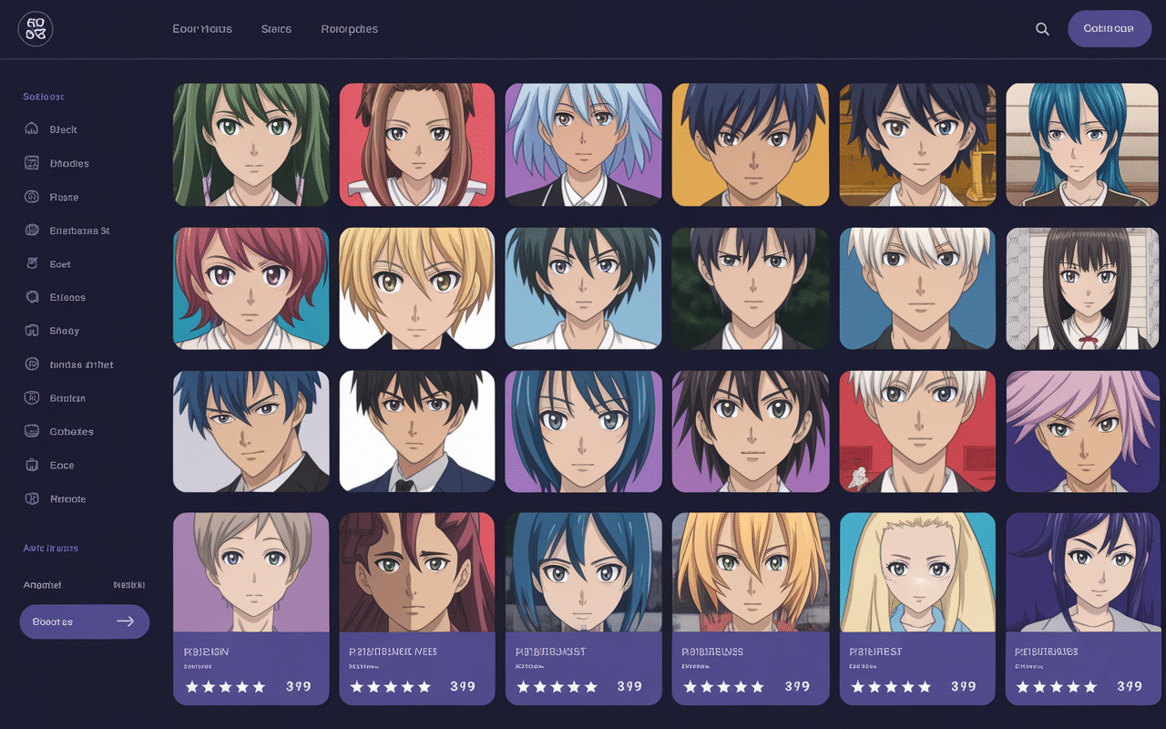 interface utilisateur plateforme annime.fr anime