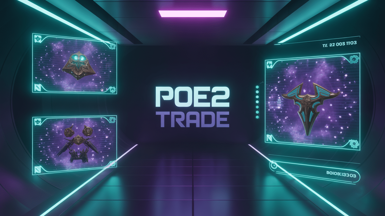 interface poe2 trade echange objets magiques