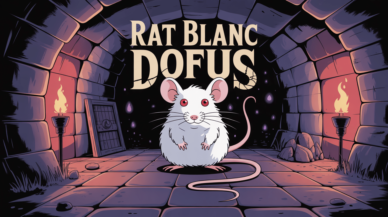 rat blanc dofus dans donjon sombre