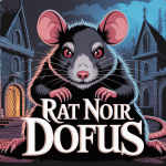rat noir dofus illustration boss château