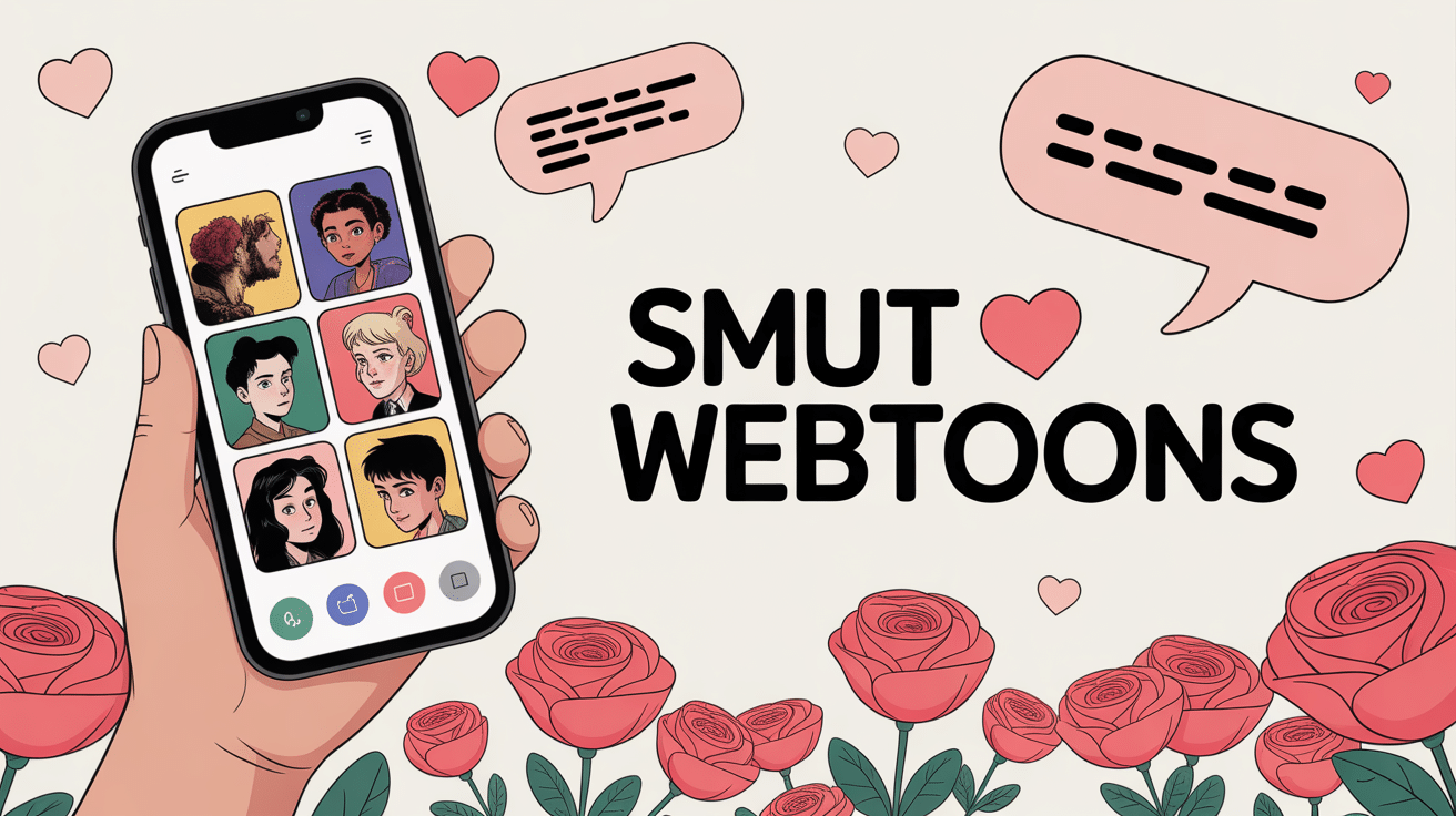 Smut webtoon sur smartphone