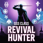 illustration personnage sss class revival hunter aura mystique