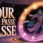 magicien dofus utilise tour de passe passe sur roue magique