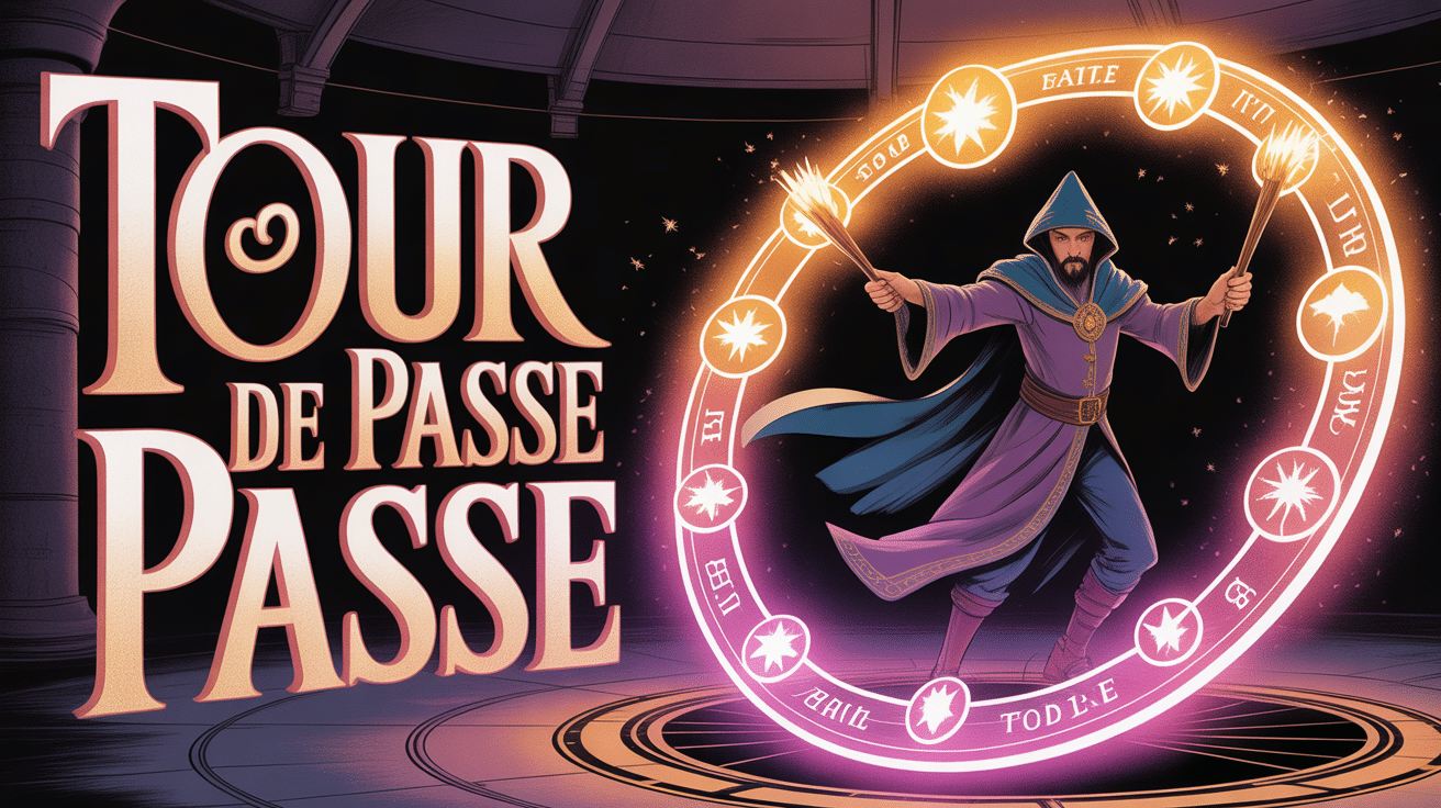magicien dofus utilise tour de passe passe sur roue magique