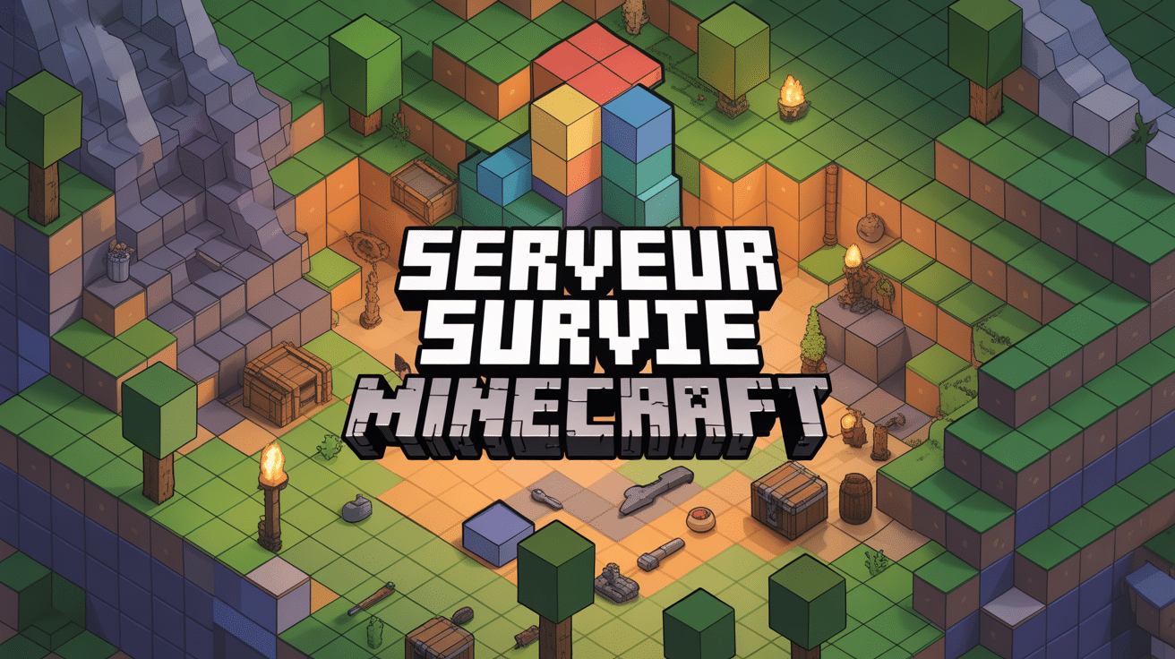 monde cubique survie minecraft serveur aventure