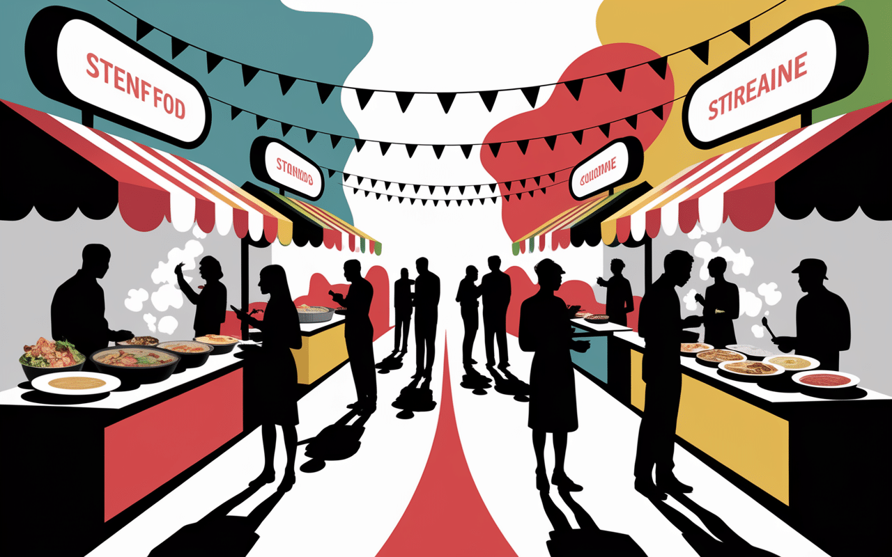 yam yam street food fusion clients stand