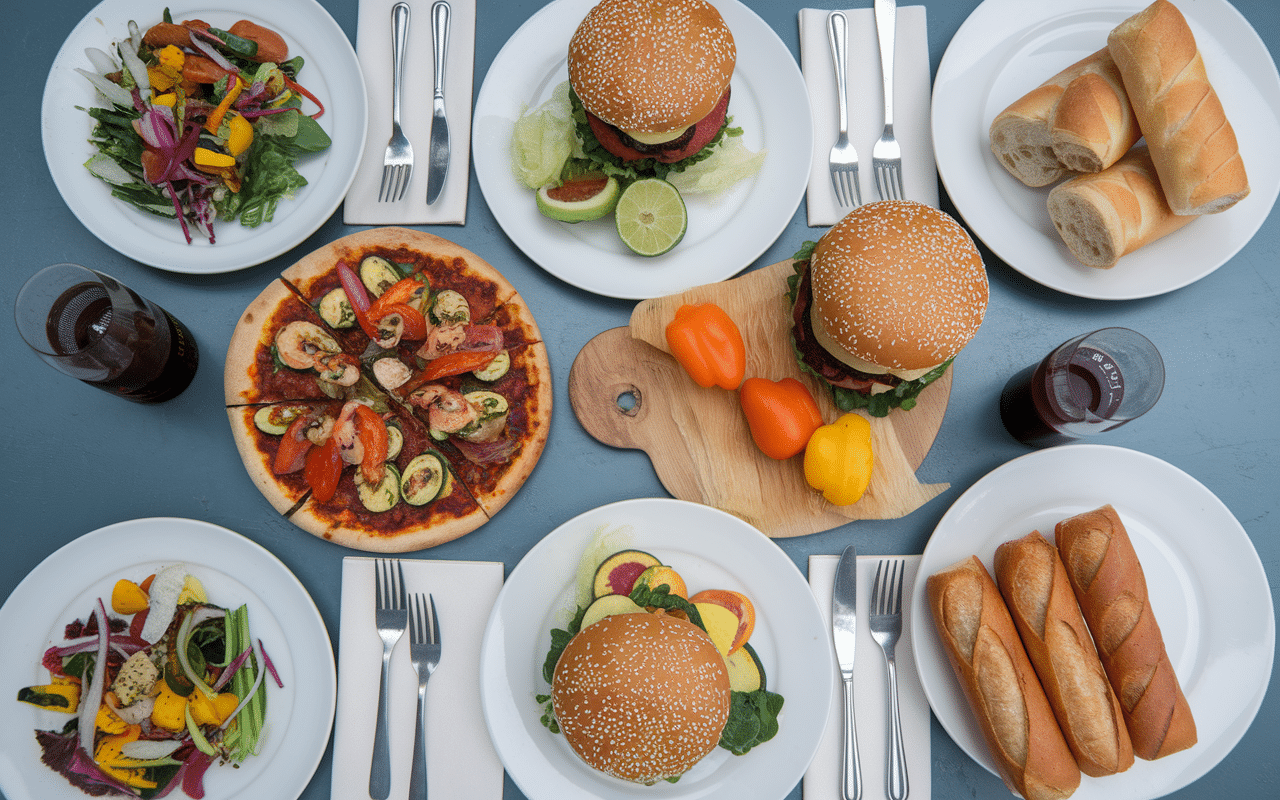 yam yam carte fusion pizza bowl burger