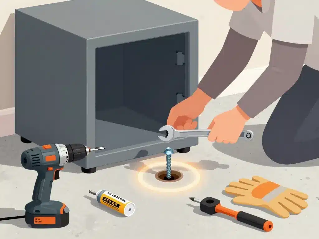 Illustration coffre titan ancrage sur béton