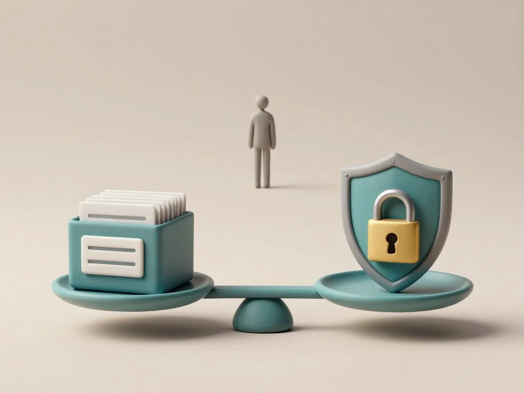 Métaphore jvarchives équilibre entre accès et vie privée