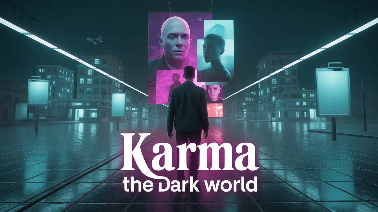 karma: the dark world guide complet atmosphère dystopique