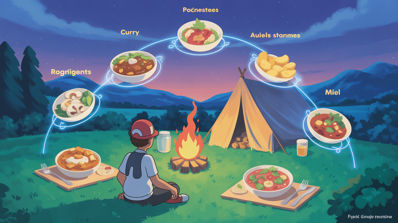 recette pokemon sleep Ronflex et plats énergétiques