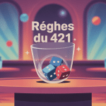 illustration regle 421 jeu gobelet et des 4-2-1
